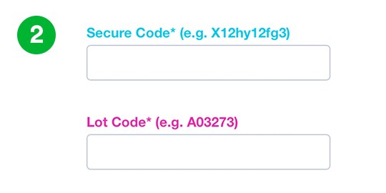 Enter the Codes.
