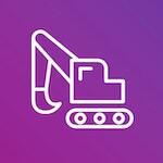 Heavy machinery icon linking to the 3M™ Performance Spray Gun construction machinery article.
