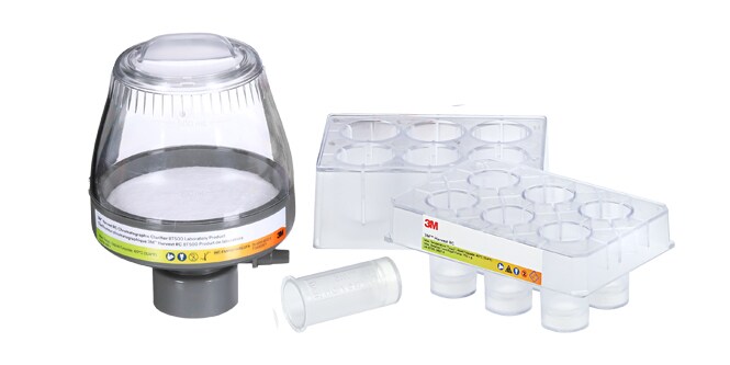 Photo of lab scale chromatographic clarifier products
