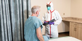 respiratory personal protective equipment (PPE) in hospital
