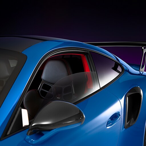 Blue sports car
