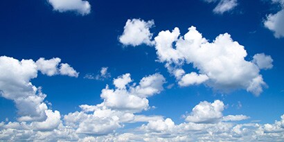 blue clouds in good weather
