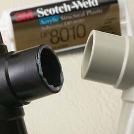 3M™ Scotch-Weld™ Structural Adhesives are 2-part acrylics effectively bond LSE and HSE plastics.