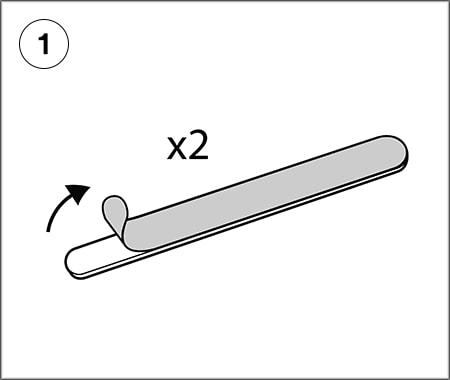 3M™ COMPLY™ Magnetic Attach for Monitors installation step 1
