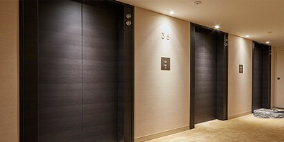 Dinoc decorative wood film on bathroom partitions