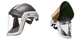 3M Versaflo Head Tops with different visor options

