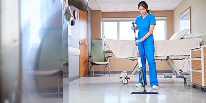 hospital patient room cleaning
