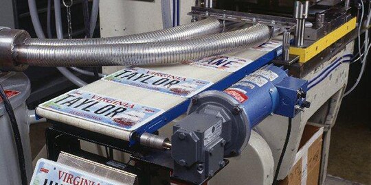 Advance license plate manufacturing system.
