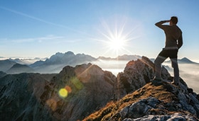 Man on a mountain