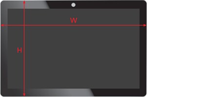 Measure the height and width of the entire Flat Front Glass display, from edge-to-edge.
