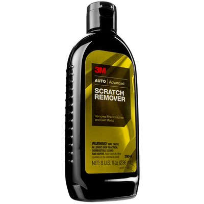 A black bottle of scratch remover
