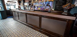 3M surface Finishes applied at a pub bar and flooring