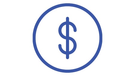 icon of the dollar sign
