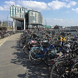 parking space for protected bike lanes