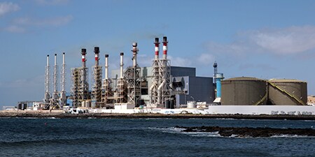 Image of outside of an industrial manufacturing plant
