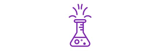 reaction in flask icon
