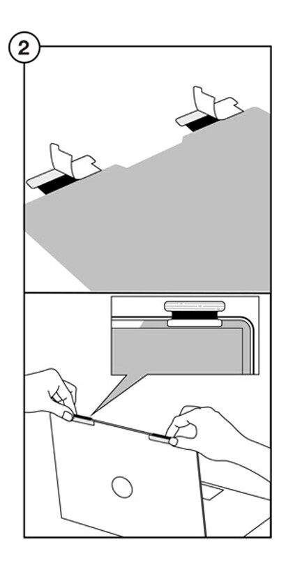 3M™ COMPLY™ Attachment System for Custom Fit installation step 2
