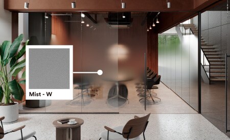 modern office featuring 3m glass finish
