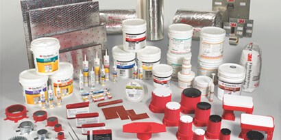 3M firestop products including through penetrations, protective wrap systems, construction joints.
