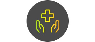 Hands showing care icon
