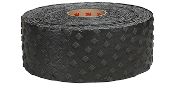A black roll of 3M™ Removable Pavement Marking Tape Series 710.