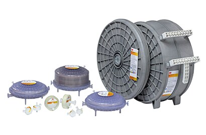 3M Polisher ST purifier containing a quaternary ammonium functional nonwoven and a guanidinium functional membrane.