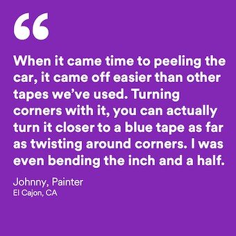 Testimonial by technician using Poly Tape.
