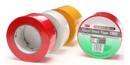 Image of various colored rolls of 3M™ Vinyl Duct Tape 3903
