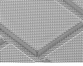 Microreplication process used in wafer fabrication