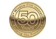 3M window film innovation for 50 years badge