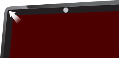 Flat Front Glass screens have edge-to-edge glass without a raised frame.
