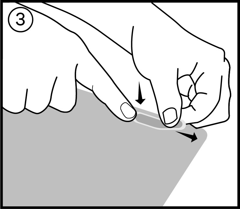 Applying optional flip tab for  COMPLY™ attachment bezel fit

