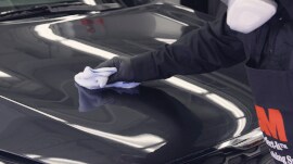 Cleaning the polished panel
