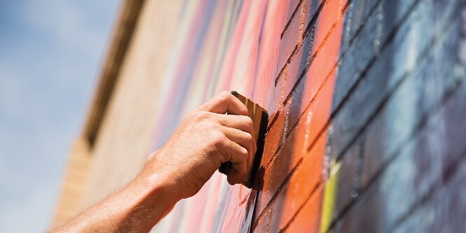 printed graphic film installation
