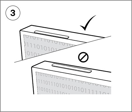 3M™ COMPLY™ Magnetic Attach for Monitors installation step 3
