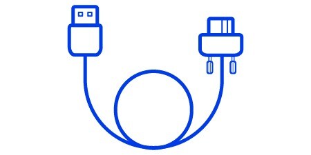 USB 3.0 vision cable icon
