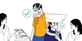 illustration of quantitative and qualitative fit test
