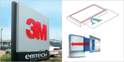 LED lightbox attachment using 3M™ VHB™ Tape
