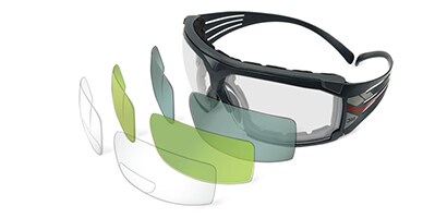 A pair of safety glasses
