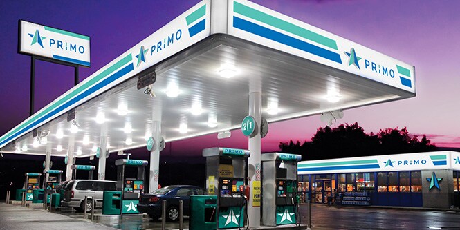Gas Station using 3m graphic translucent film
