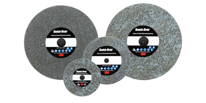 Scotch-Brite Deburr & Finish PRO Unitized Wheels
