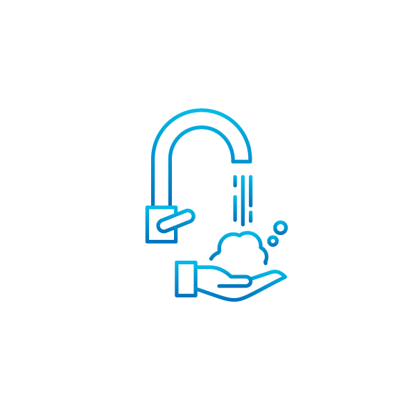 icon of hand washing under a running faucet