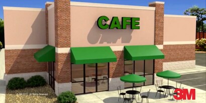 3M™ VHB™ Tape seals against environmental conditions and prevents bi-metallic corrosion for your building signage