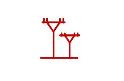 Icon of power distribution
