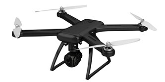 Image of a quadcopter drone with camera
