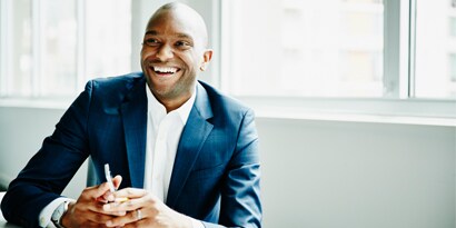 Man smiling