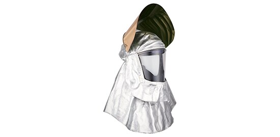 Radiant heat cover with visor
