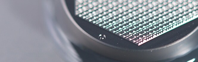 Closeup of 3M CMP Pad conditioner
