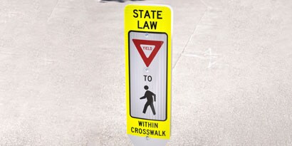 3M reflective sheeting for pedestrian crossing road sign
