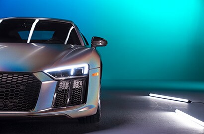 car wrapped with Wrap Series 1080 in front of a striking background.